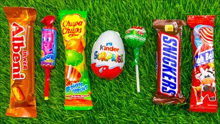 Famous ASMR Most Popular Candys / some lots of colorful rainbow lollipop candy / unpacking chocolate eat Net Worth