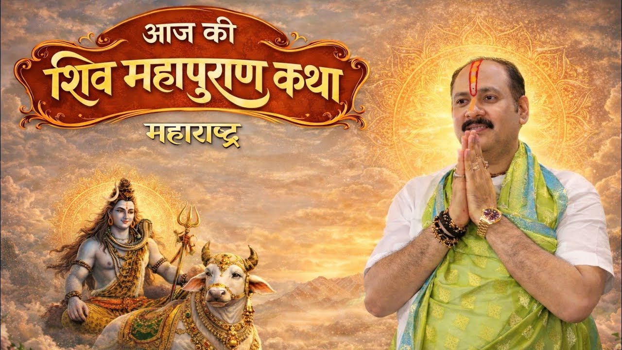 🔴 Live आज की शिव महापुराण कथा | पंडित प्रदीप जी मिश्रा की अमृतवाणी | महाराष्ट्र 