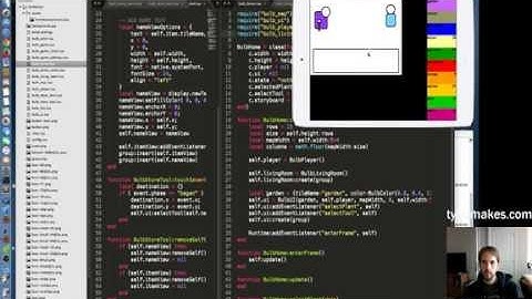 TylerMakes - Making a Game in Corona SDK Part 5
