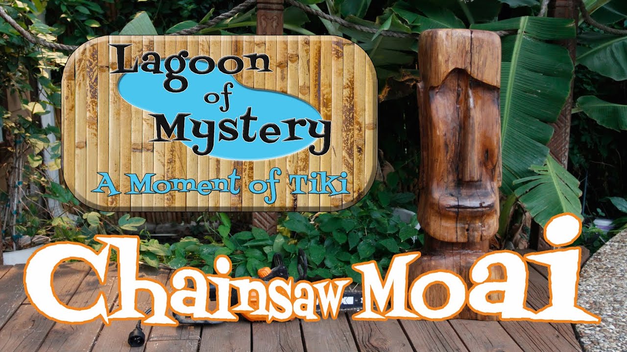 Chainsaw Carving a Moai - A Moment of Tiki 35