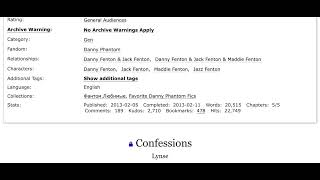 Podfic Confessions by Lynse ch 1