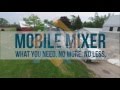 Mobile mixer making the concrete you need