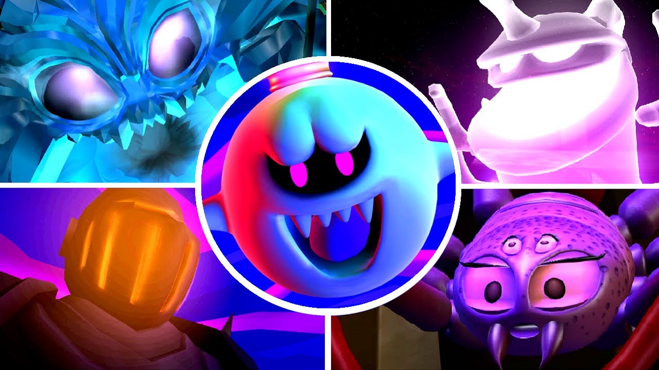 Luigi's Mansion 2 HD Movie - All Bosses (No Damage)