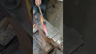 Apprentice Zach fullering that toe #donkey #horse #farrierlife #medievalblacksmith #horses #pony