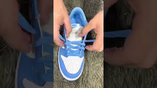 How to Loose Lace Nike Dunk University Blue ❗️ *Heat*