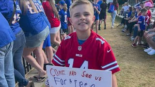 Little boy sends a Bills player a friendship bracelet