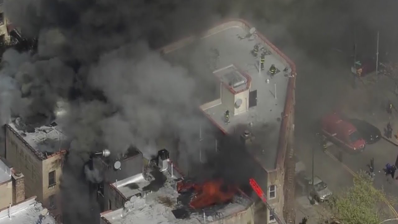 2 dead after fire consumes Bronx building: FDNY - YouTube