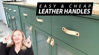 DIY How to Make Leather Handles  Cabinet / Drawer Loop Pulls Tutorial