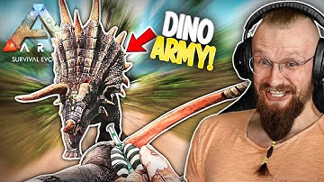 I CREATED A PRIVATE DINO ARMY! (they are strong) - Ark Survival Evolved Ep 2