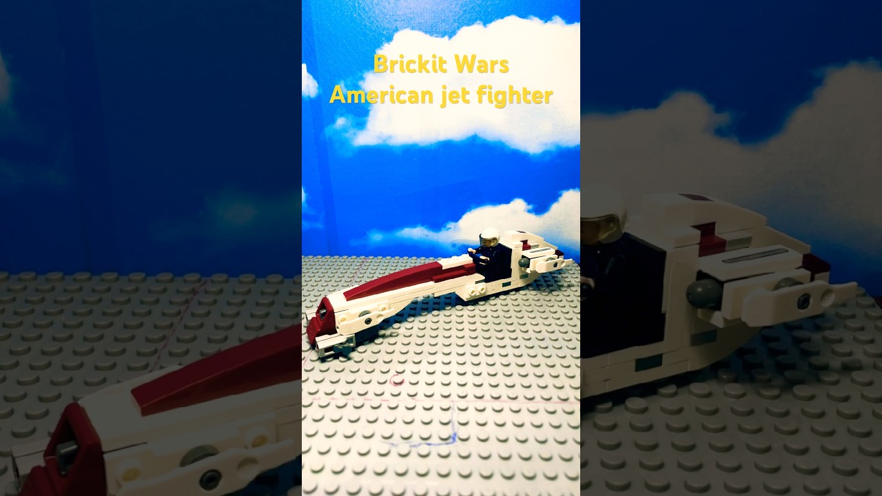 Lego Brickit Wars American jet fighter 