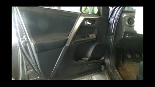 Как снять дверные карты Toyota RAV4 IV (CA40) Рестайлинг