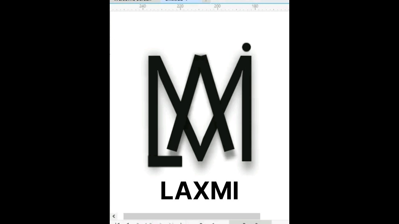 For LAXMI | logo design in Coreldraw || comment next logo 