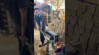Roof tile making process #trending #creatives #woodworking #construction #amazing #fast