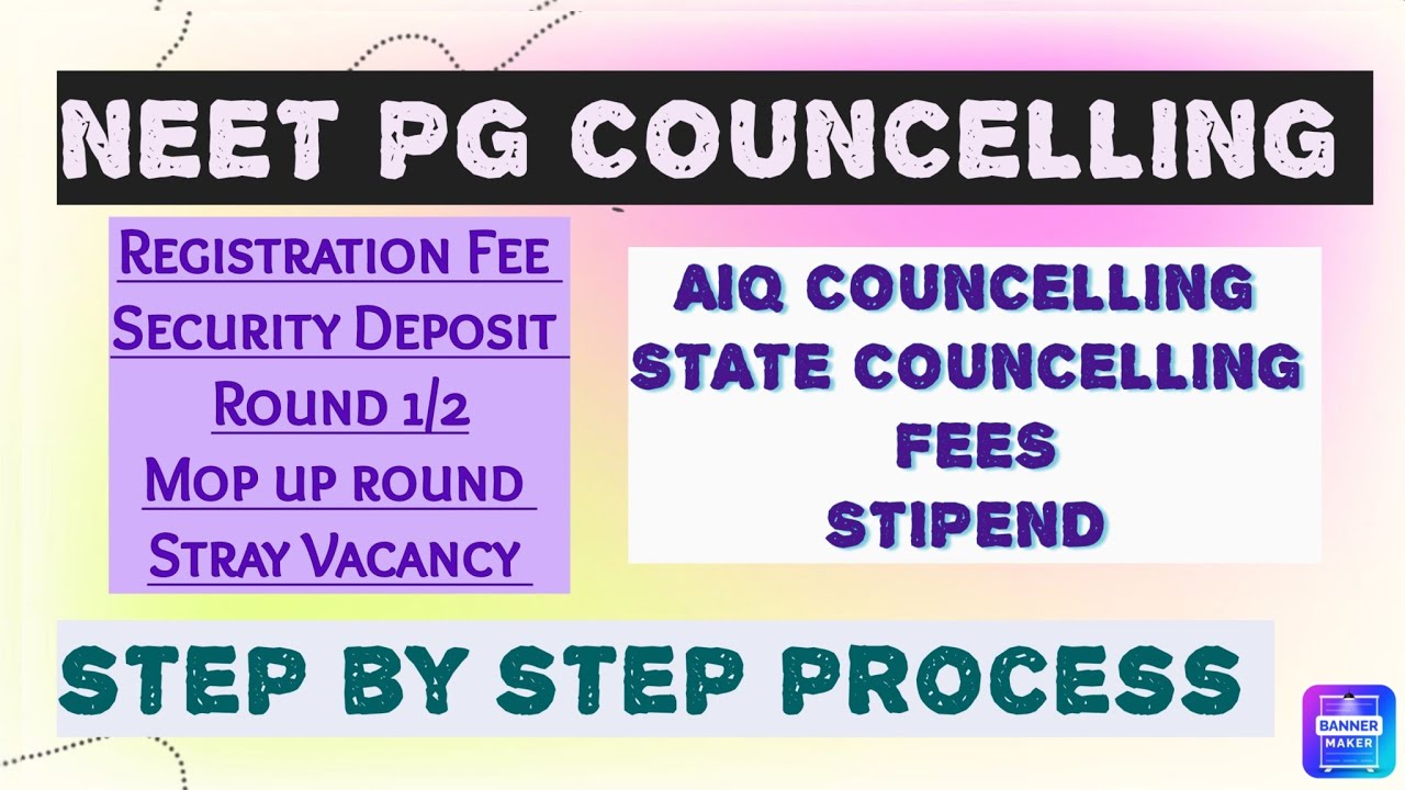 NEET PG 2025 Counselling Process Explained Step By Step #neetpg2025 ...