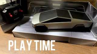 Tesla Cybertruck RC Toy Close-up Look & Playtime