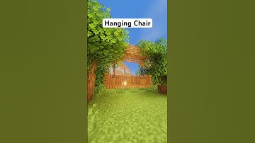 Hanging Bench in Minecraft Tutorial #shorts
