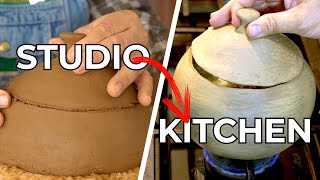 Make a CLAY COOKING POT and Use It