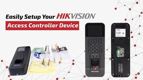 Installing Hikvision Access Control #ds-k1t804ef