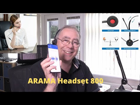 ARAMA Headset 800, perfect for Skype Softphone Uc Business Call Centre For Skype, Zoom, Webinar