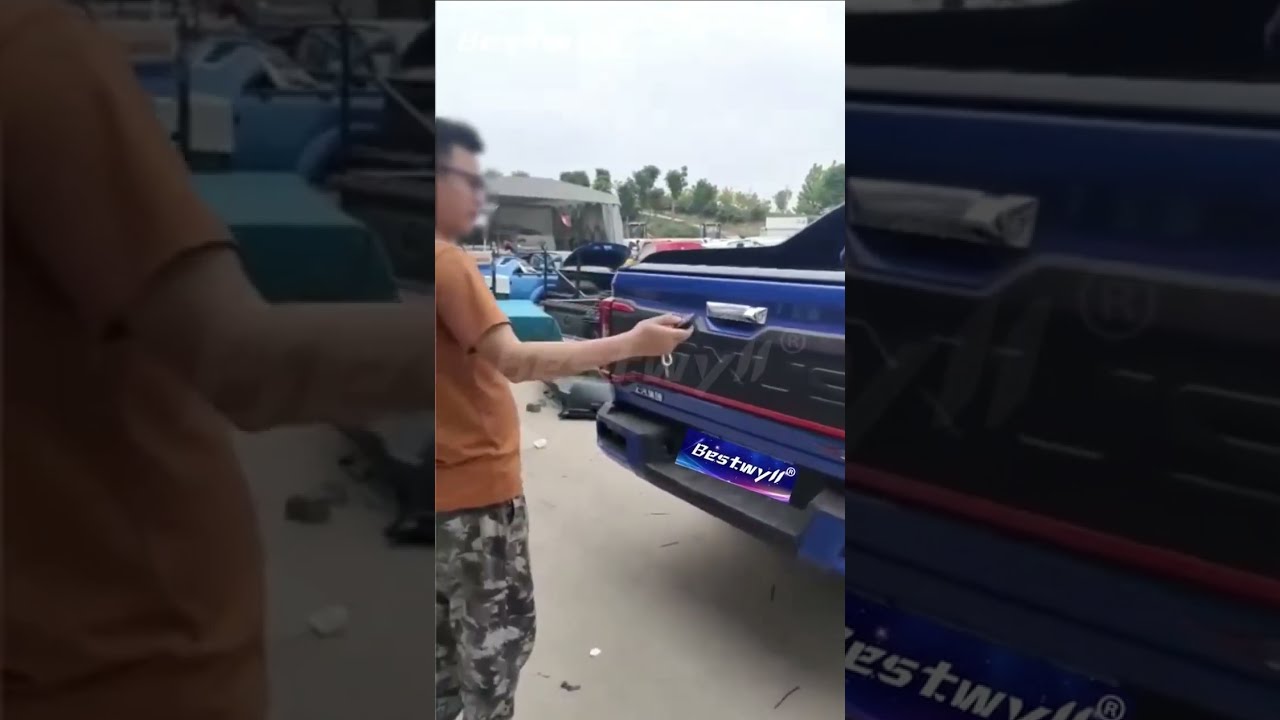 BESTWYLL Powered Remote Hard Retractable Bed Cover Roller Lid Pick up Electric Ute Truck Tonneau Cov