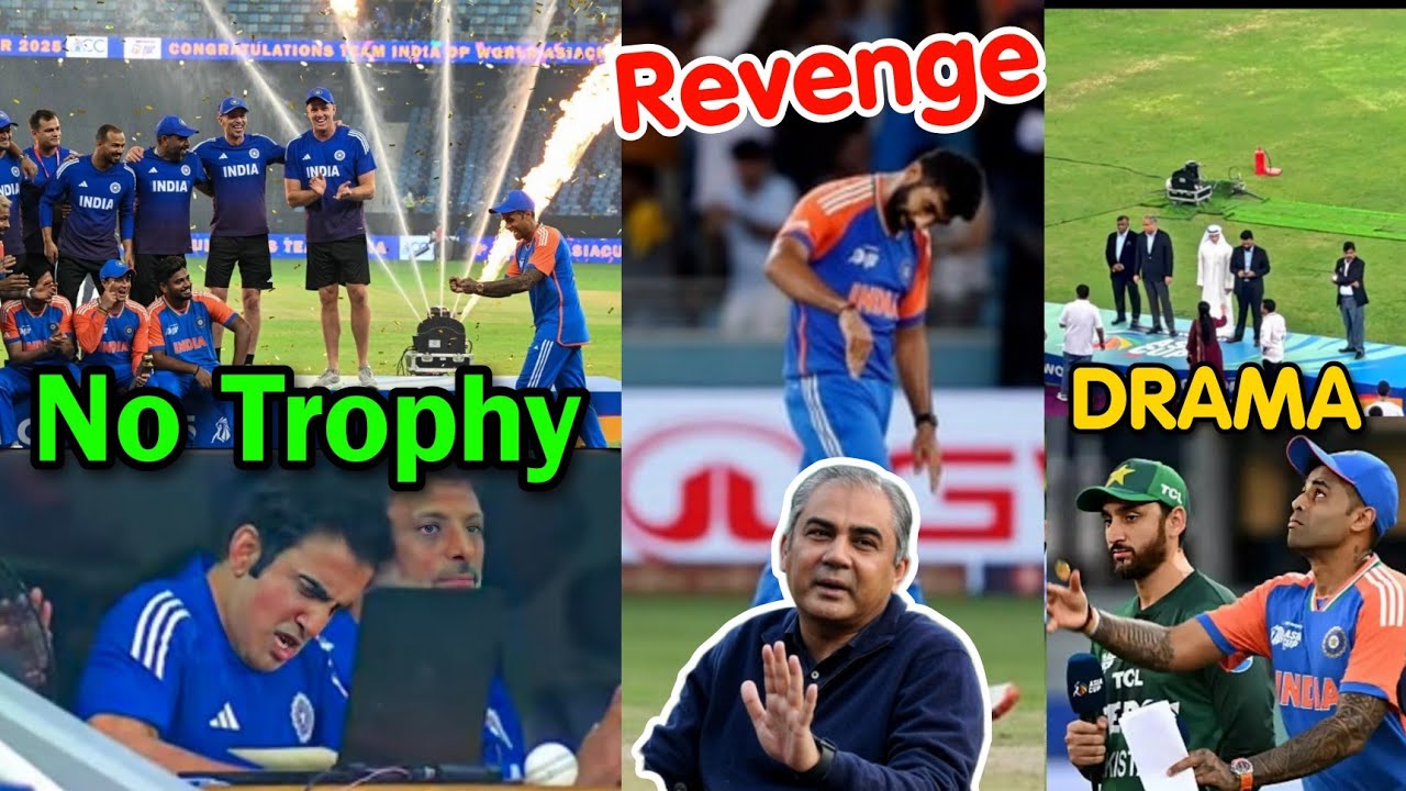 " NO TROPHY " Controversy |  Bumrah Crash Rauf Plane | HISTORY Toss Drama | Ind vs apk 