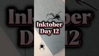 🕷️Inktober Day 12 | #art #halloween #inktober #shorts