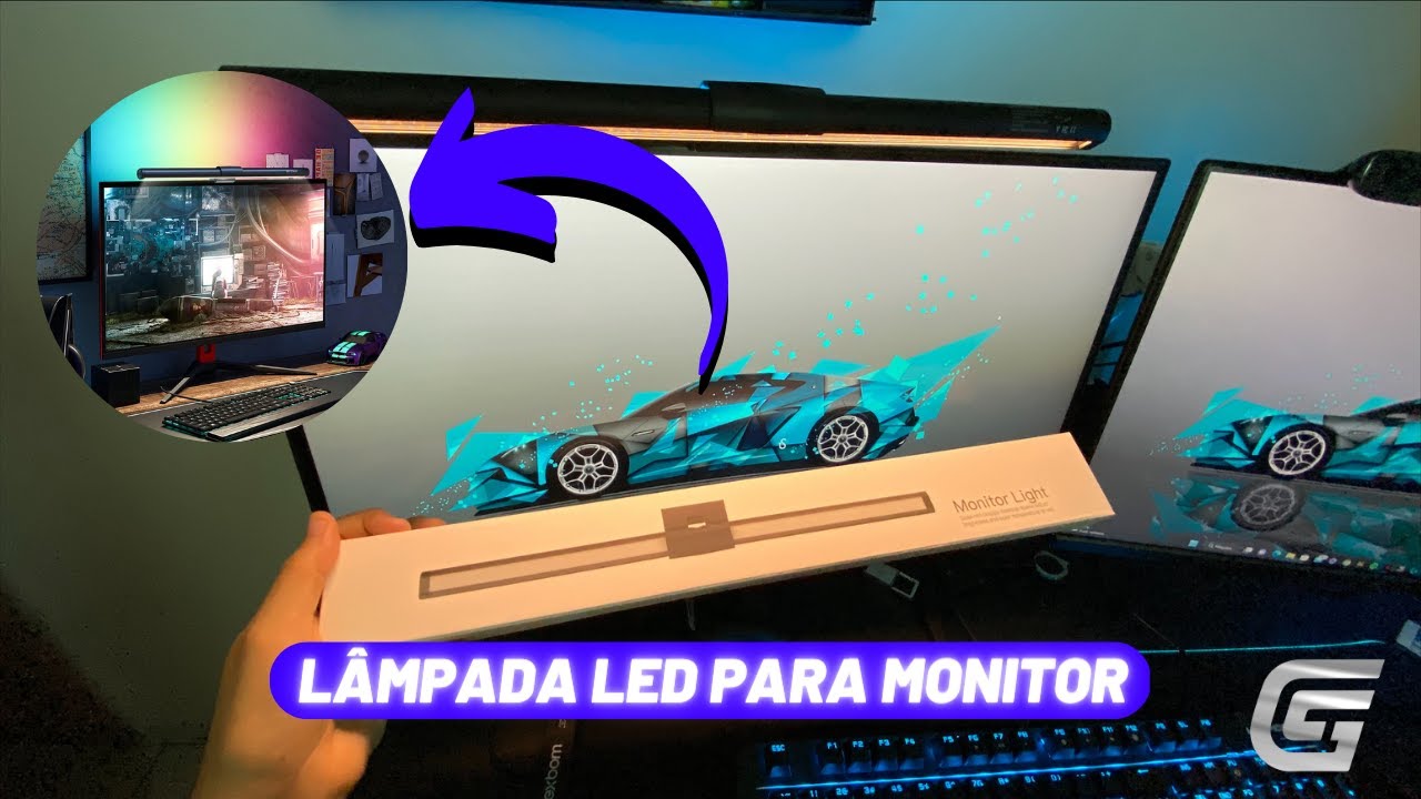 LIGHT BAR PARA MONITOR, MELHOR LUMINÁRIA LED UNBOXING YouTube