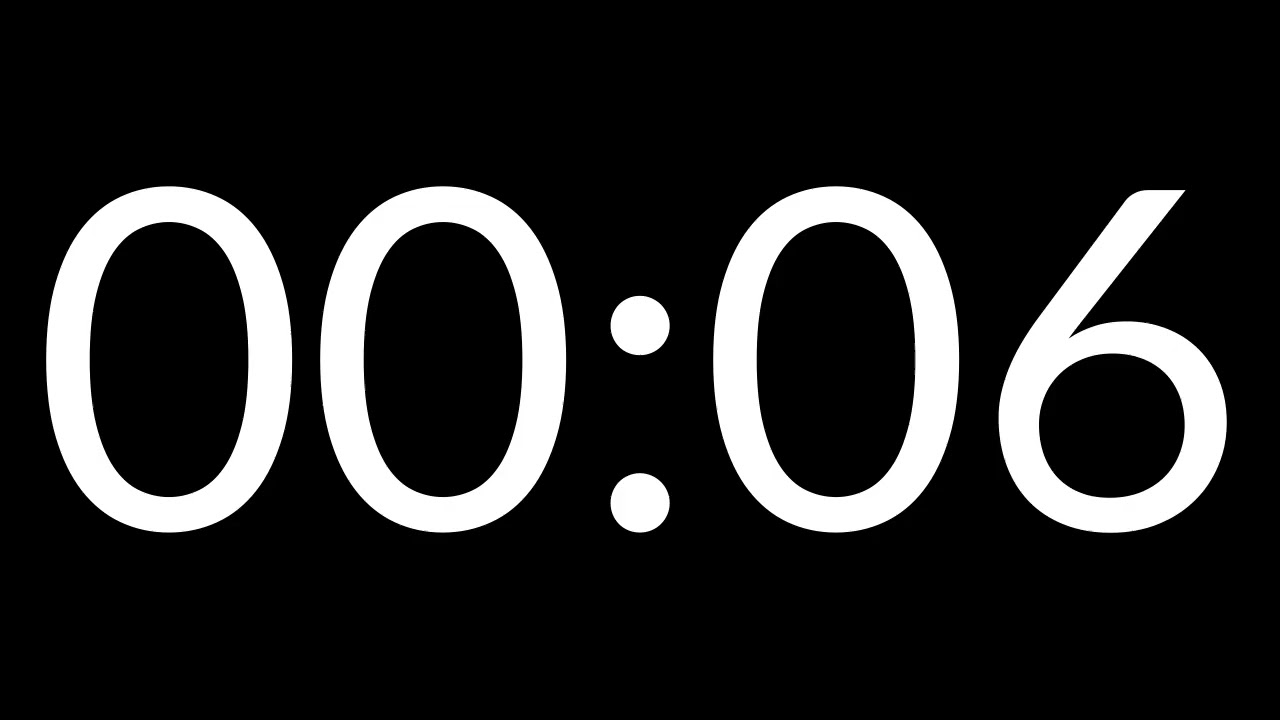 10 Seconds Count Up | Black Screen | No music | 4K Count Up |  Minimal & Distraction Free