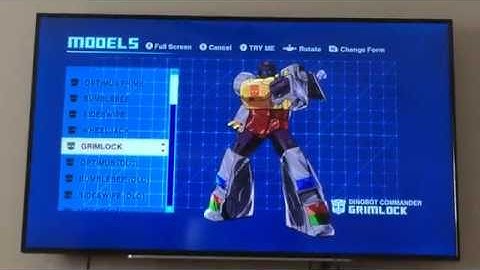 Transformer Devastation Xbox:  Looking at the Models.  Go to Collection, Gallery, Select Models