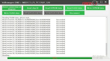 How to use Launch x431 ECU&TCU Programmer to do VW ECU MED175.25 Clone - obd2shop.co.uk