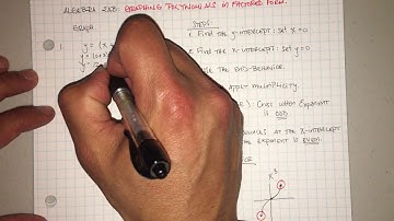 Algebra 2AB: Graphing Polynomials in Factored Form