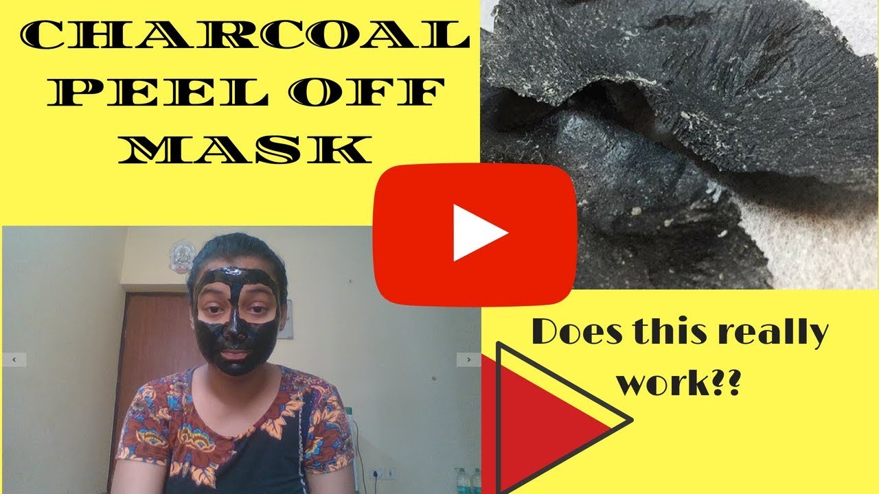 CHARCOAL PEELOFF MASK FIRST TIME USING A BLACK PEELOFF MASKREVIEW