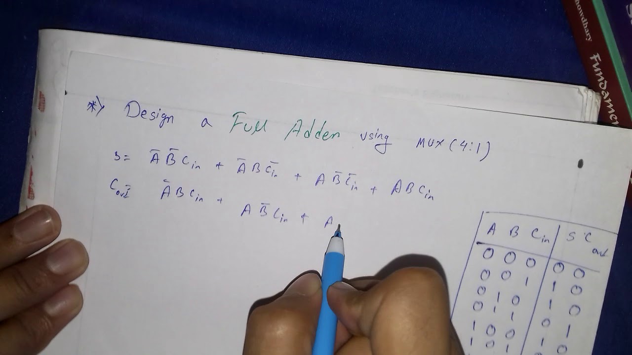 Design a Full Adder using mux in Bengali,Hindi - YouTube