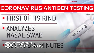 FDA approves first antigen test to detect the coronavirus that provides results in minutes