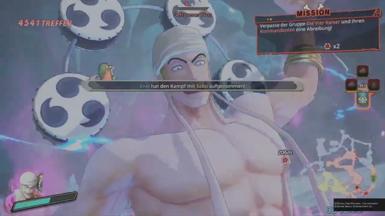 One piece pirate warriors 4 alle Charaktere aus DLC Pack 8 Enel Z & King Full Moveset Gameplay Part1