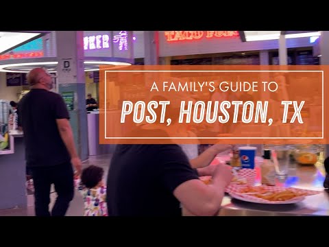 POST Tour Fancy Food Hall Tour Guide in Houston Texas Family VLOG Review Travelling w/ Kids