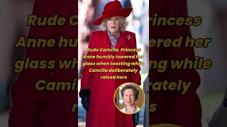 Rude Camilla Princess Anne humbly lowered her glass when toasting while Camilla deliberately raised