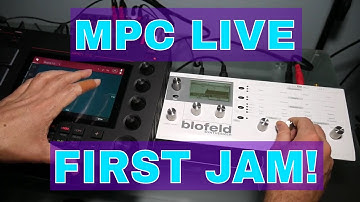 First time using MPC LIVE (jam with blofeld)