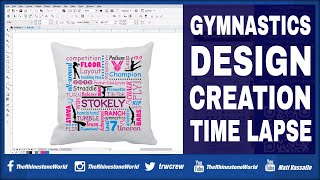 Custom Pillow HTV Design Idea Time Lapse | CorelDRAW and TRW Design Wizard Software screenshot 4
