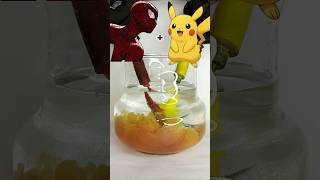 Burgundy &amp; Yellow Water Magic With Poppy Playtime #colormixing #paintmixing #oddlysatisfying #poppy
