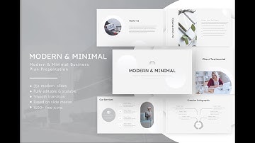 Minimal & Modern Business Plan Presentation Template for PowerPoint & Google Slides
