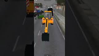 Jcb crush!! Jcb crush#short #bussimulatorindonesia #jcbbackhoeloader #bussid #jcbvideo #livejcb