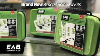 BRAND NEW!! EAB Exchangeable Bimetal Hole Saw Kits