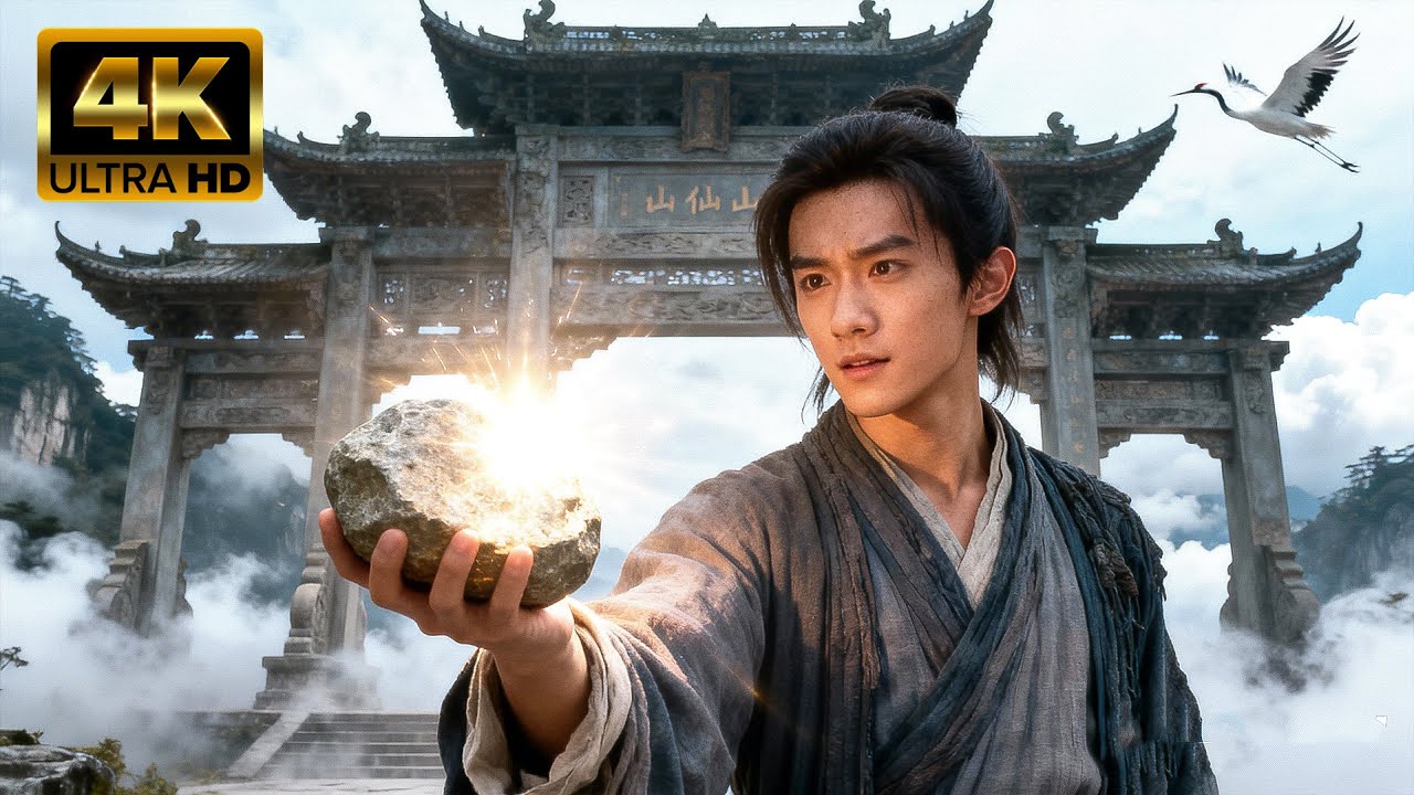 【2025武俠電影】小夥隨手撿石頭竟觸發仙界召喚！仙尊親自收徒，秒成修仙天才！#chinesedrama  #movie #功夫 #动作 #kungfu #电影 #武侠