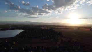 Sunset over the Rocky Mountains