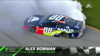 Alex Bowman takes exciting first win at Chicagoland