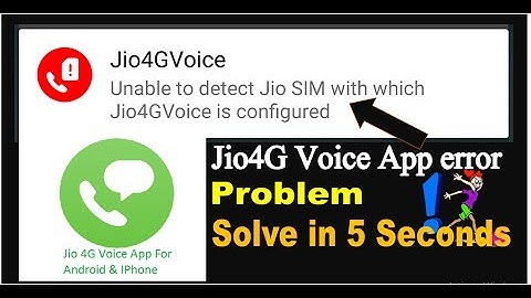 jio voice call not working/Jio 4g Voice App error - jio voice app problem /unable to detect  (Hindi)