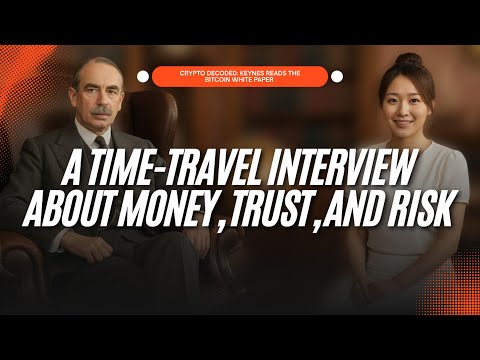 Crypto Decoded: Keynes Reads the Bitcoin Whitepaper — A Time-Travel Talk About Money, Trust & Risk