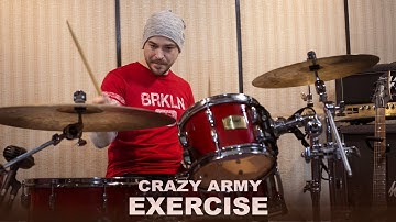 Drum Lesson # 110 - Crazy Army - Exercise - Better Drums - Drum Instruction