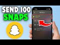How to Send 100 Snaps At Once to One Person (2026)